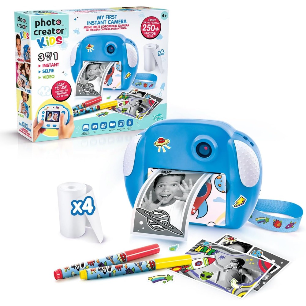 Photo Creator Kids Instant Camera - Blue, 12MP Digital Camera for Kid