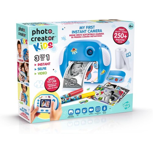 PHOTO CREATOR KIDS INSTANT CAMERA BLUE