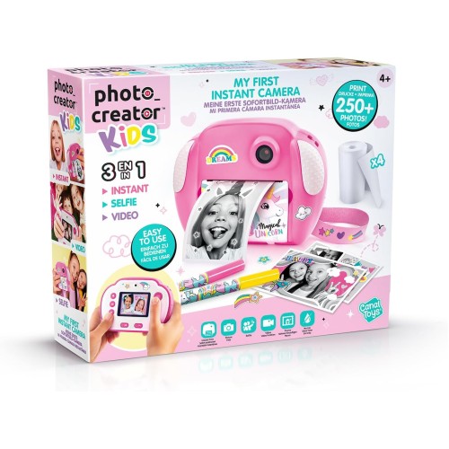 PHOTO CRATOR KIDS INSTANT CAMERA PINK