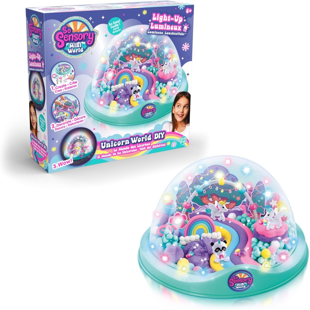 Sensory Light Up Unicorn World - Create and Decorate Your Own Sensory Play Set