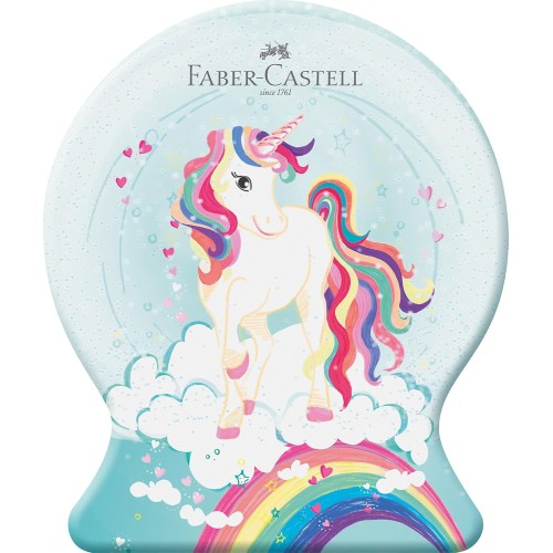 Faber-Castell Fibre-tip Pen Connector Snow Globe Tin - Unicorn Design