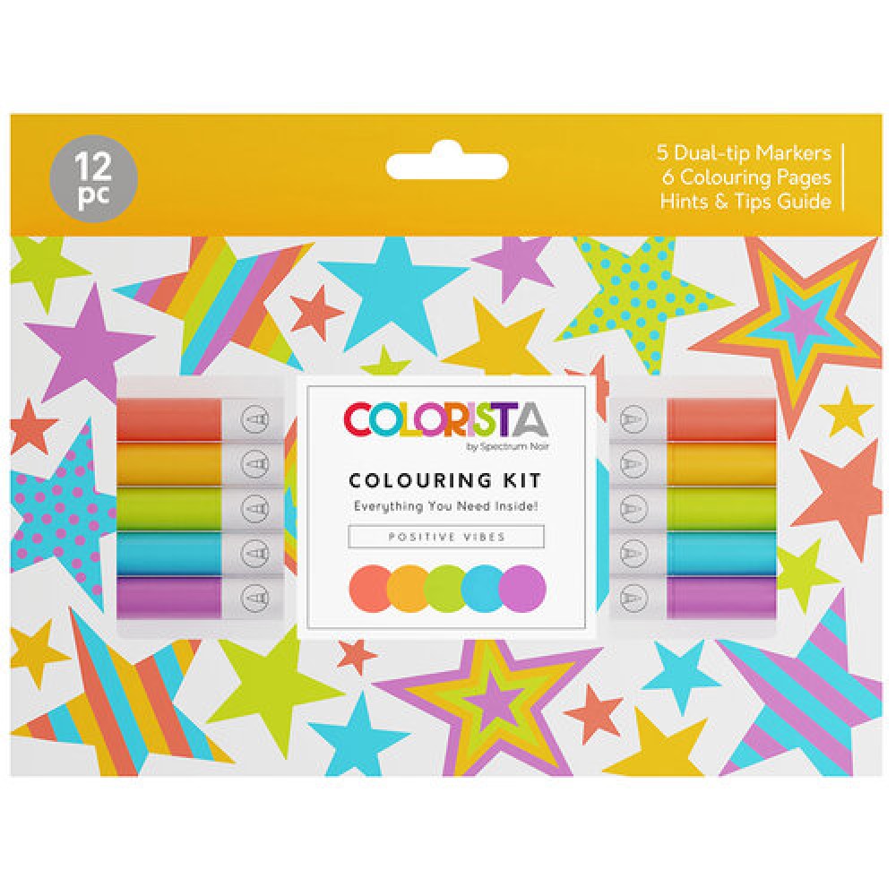 Colorista Colouring Kit - Positive Vibes - 12 Piece Set