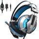 EKSA E800 Wired Gaming Headphone - Over Ear Headset with Noise-Cancelling Mic and LED Light