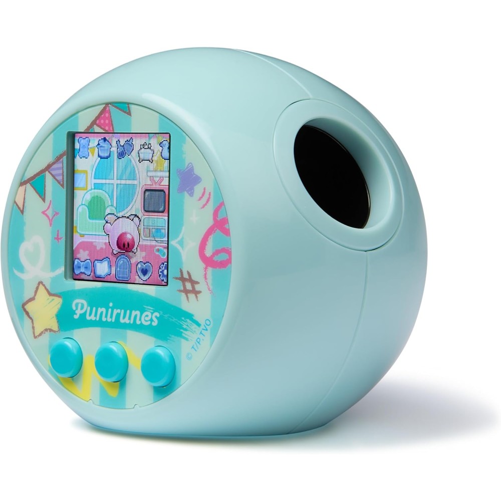 Punirunes Interactive Digital Toy with 55 Squishy Characters - Touch-Activated Fun!