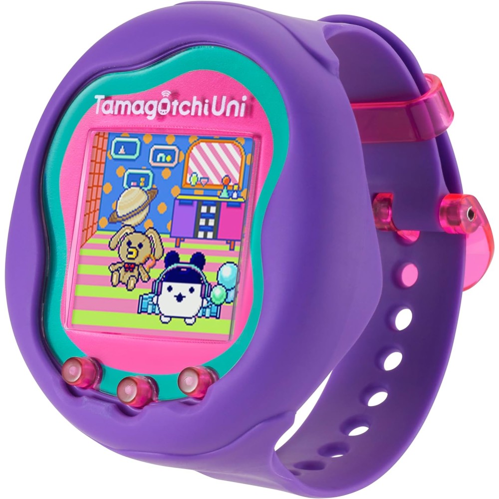 Bandai Tamagotchi Uni Purple Shell - Customizable Virtual Pet with Tamaverse Connection