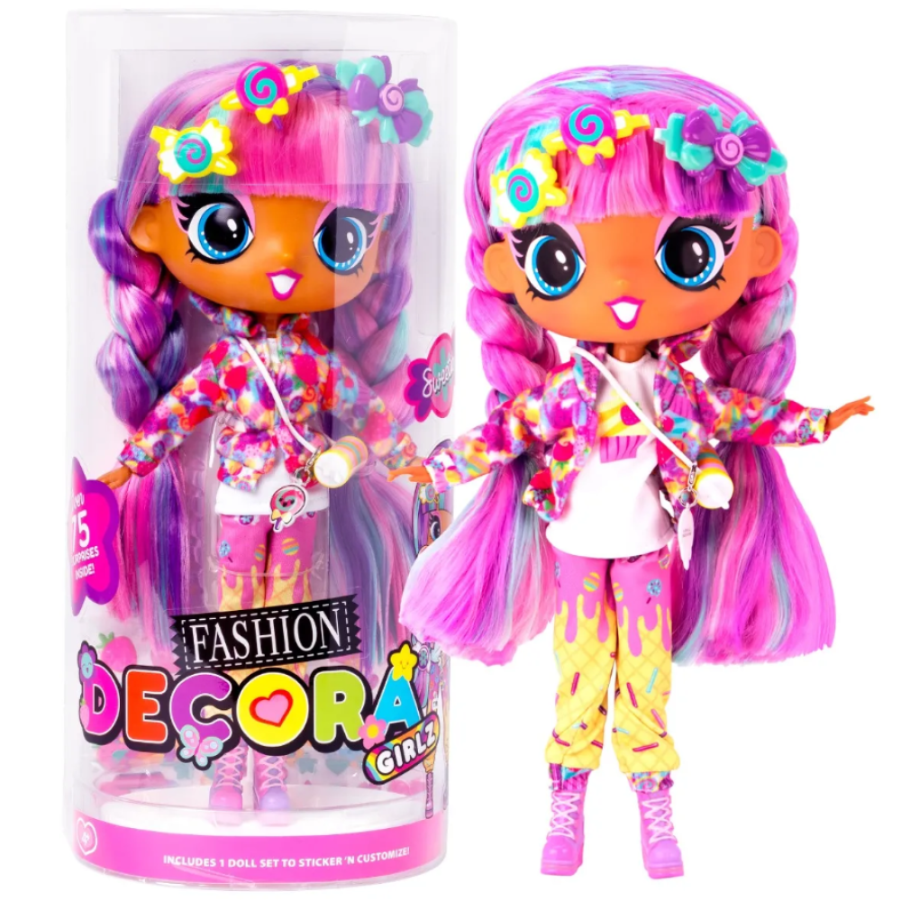 Decora Girlz 11" Fashion Doll - Sweetie, Candy Style Doll with Accessories