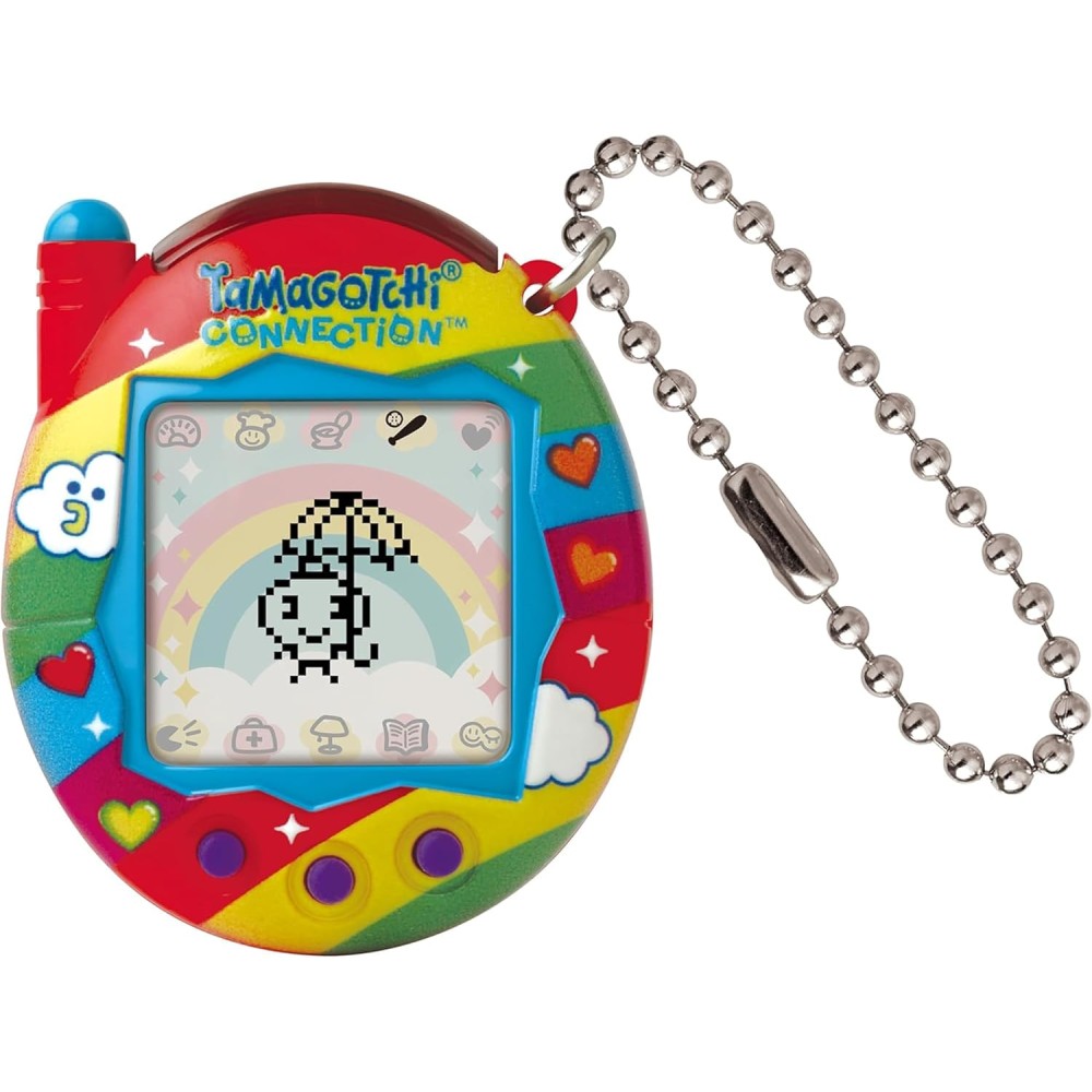 Bandai Tamagotchi Connection Digital Pet - Rainbow Sky Shell with Infra-Red Connection and 6 Mini Games