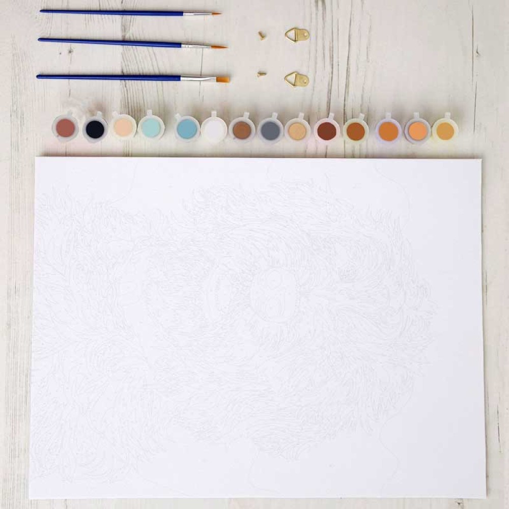 Playful Labradoodle Paint By Numbers Kit