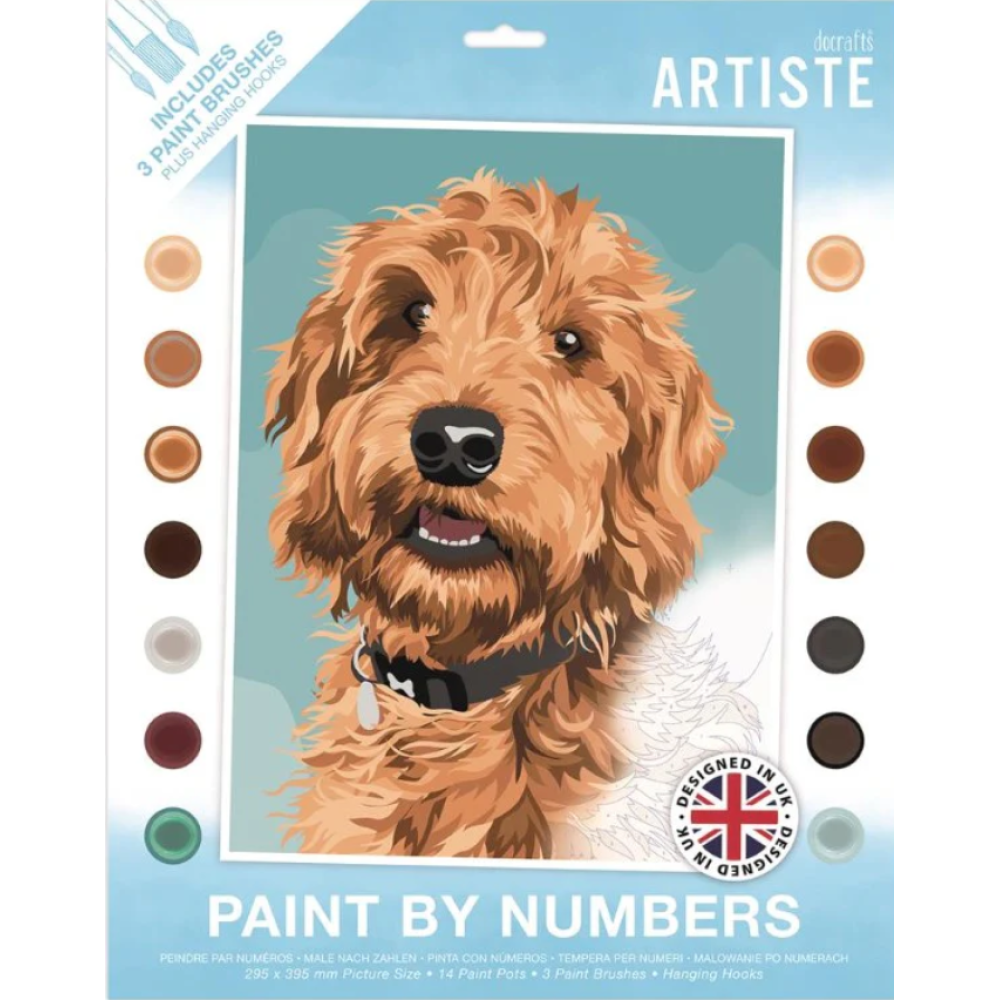 Playful Labradoodle Paint By Numbers Kit