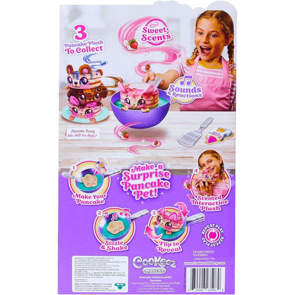 Cookeez Makery Pancake Treatz Playset | Flip for a Scented Surprise Plush