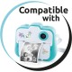 Instant Print Camera Refill Kit with Colour Special Papers - White Paper/Stickers
