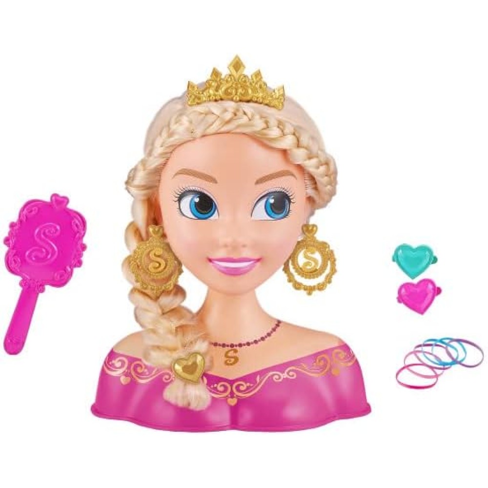 ZURU Sparkle Girlz Princess Hair Styling Head | Fun Hairstyling Set for Kids