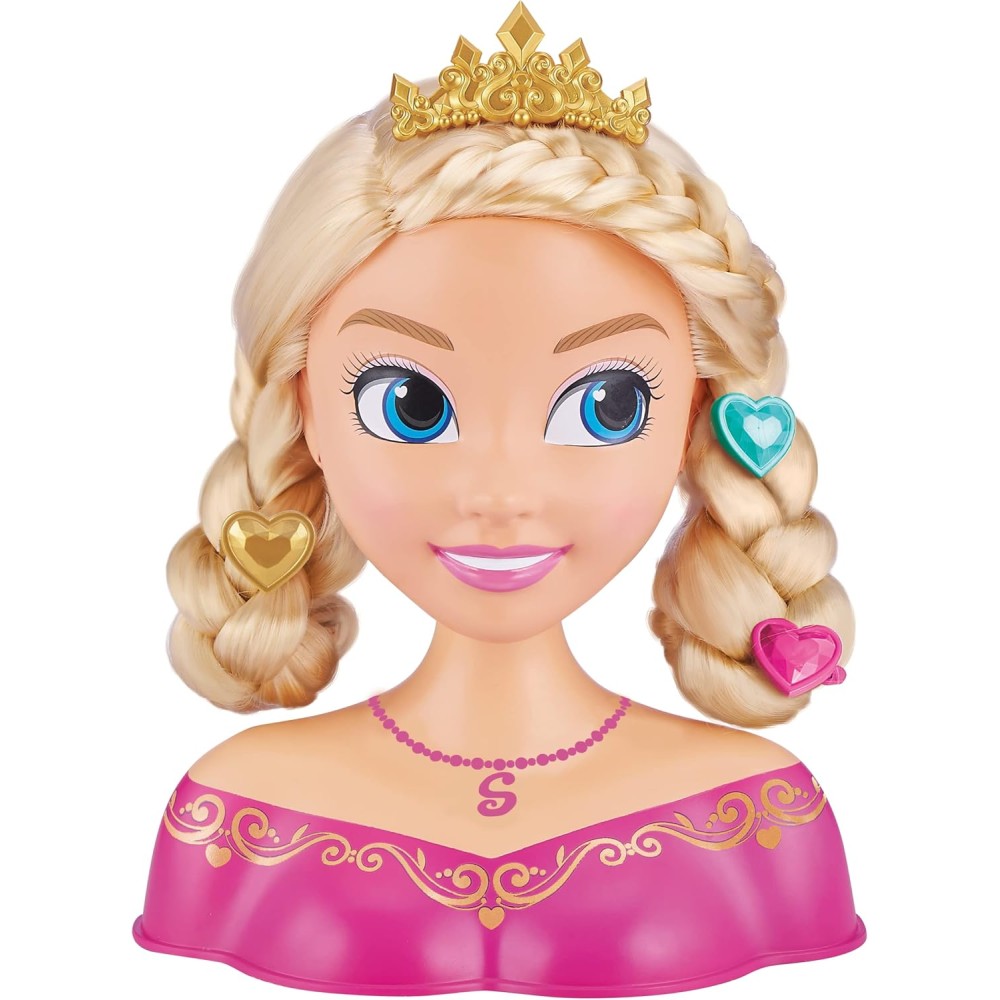 ZURU Sparkle Girlz Princess Hair Styling Head | Fun Hairstyling Set for Kids