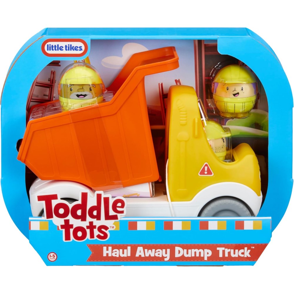 Little Tikes Toddle Tots Haul Away Dump Truck | Playset with Push-Along Truck & 3 Figures