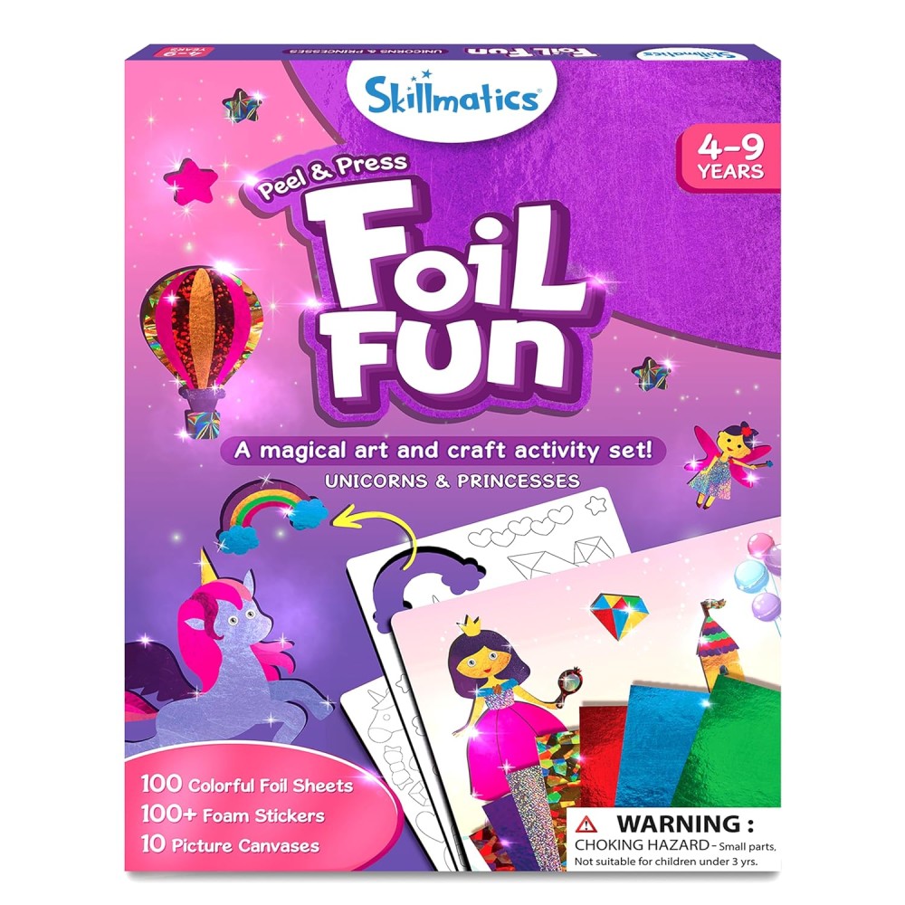 Skillmatics Foil Fun Unicorn | Mess-Free Creative Art Kit for Kids