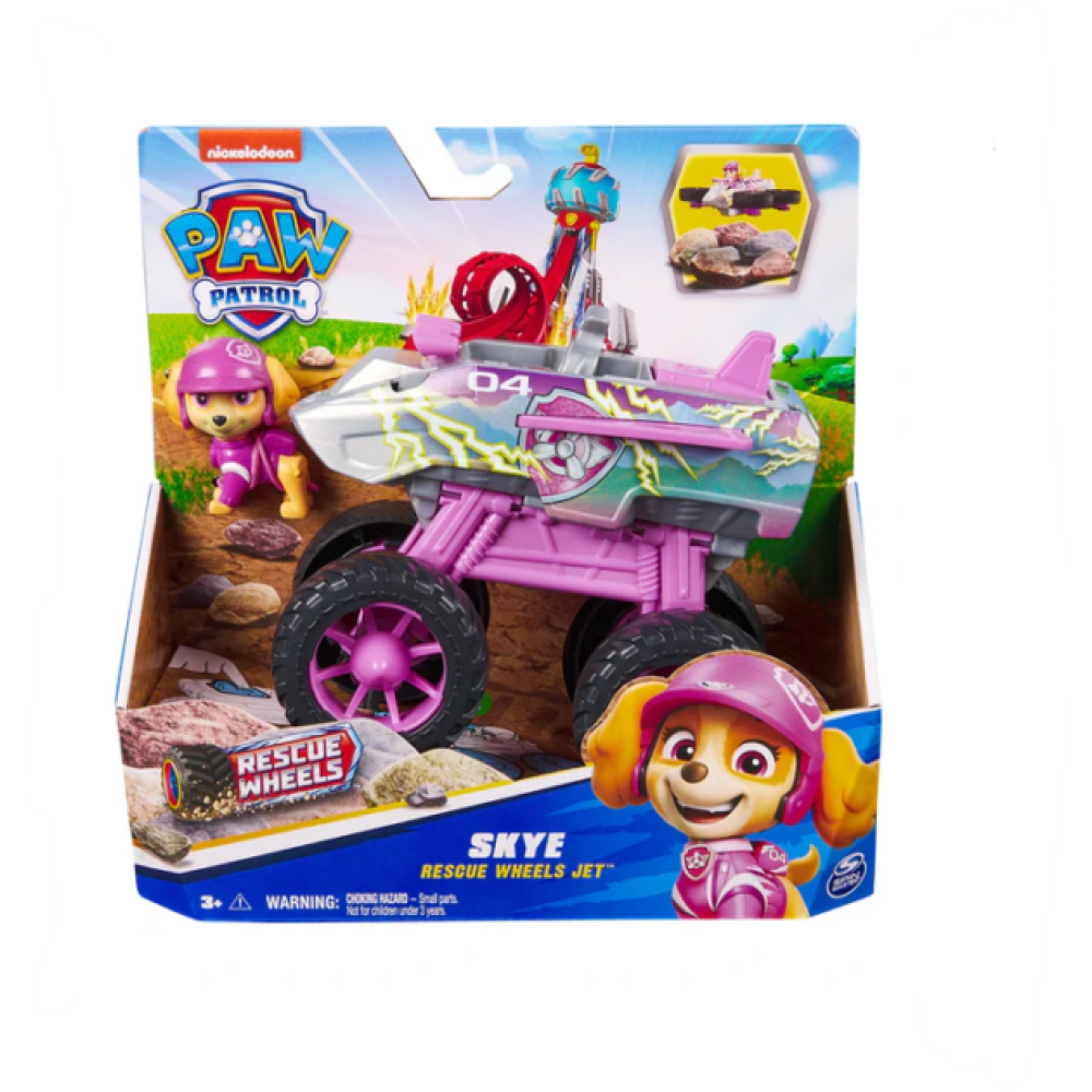 Paw Patrol Skye’s Rescue Wheels Jet | Jet-Themed Transforming Monster Truck