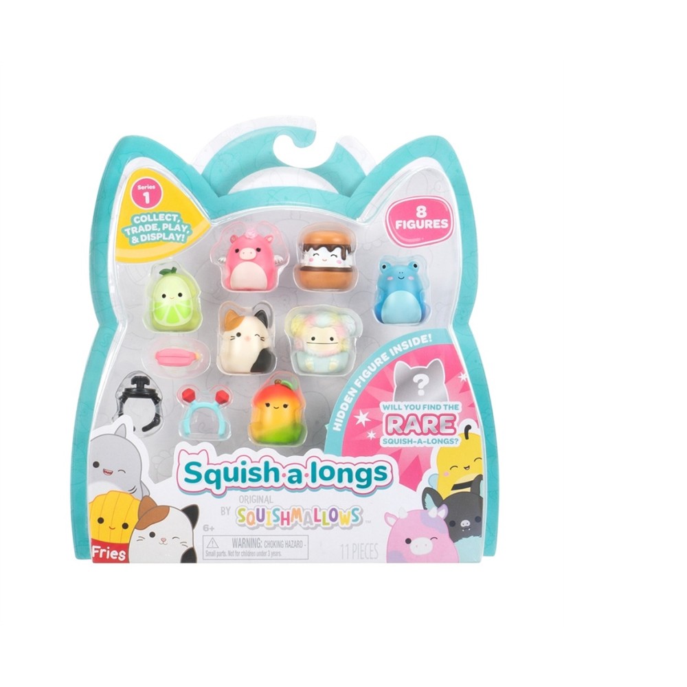 Squish-A-Longs 8 Pack Assortment | Collectible Squishy Toys