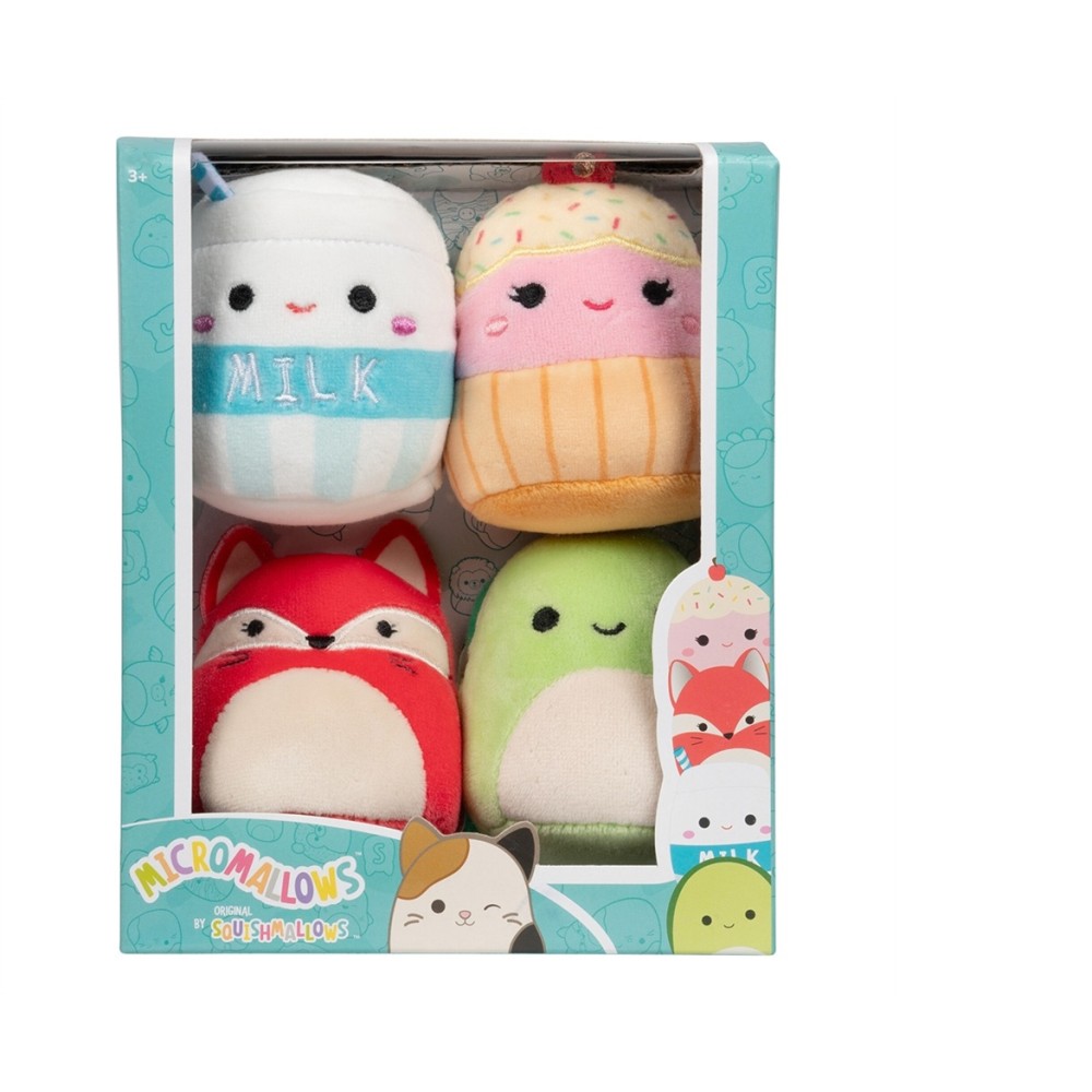 Squishmallows Micromallows 4 Pack Plush 2.5" | Collectible Mini Squishy Toys