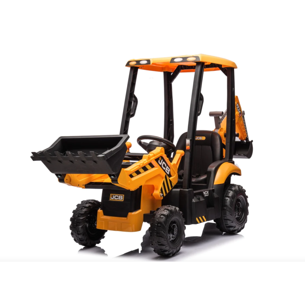 JCB 3CX 12V Compact Electric Ride On With Back Hoe Loader | Outdoor Ride-On Toy