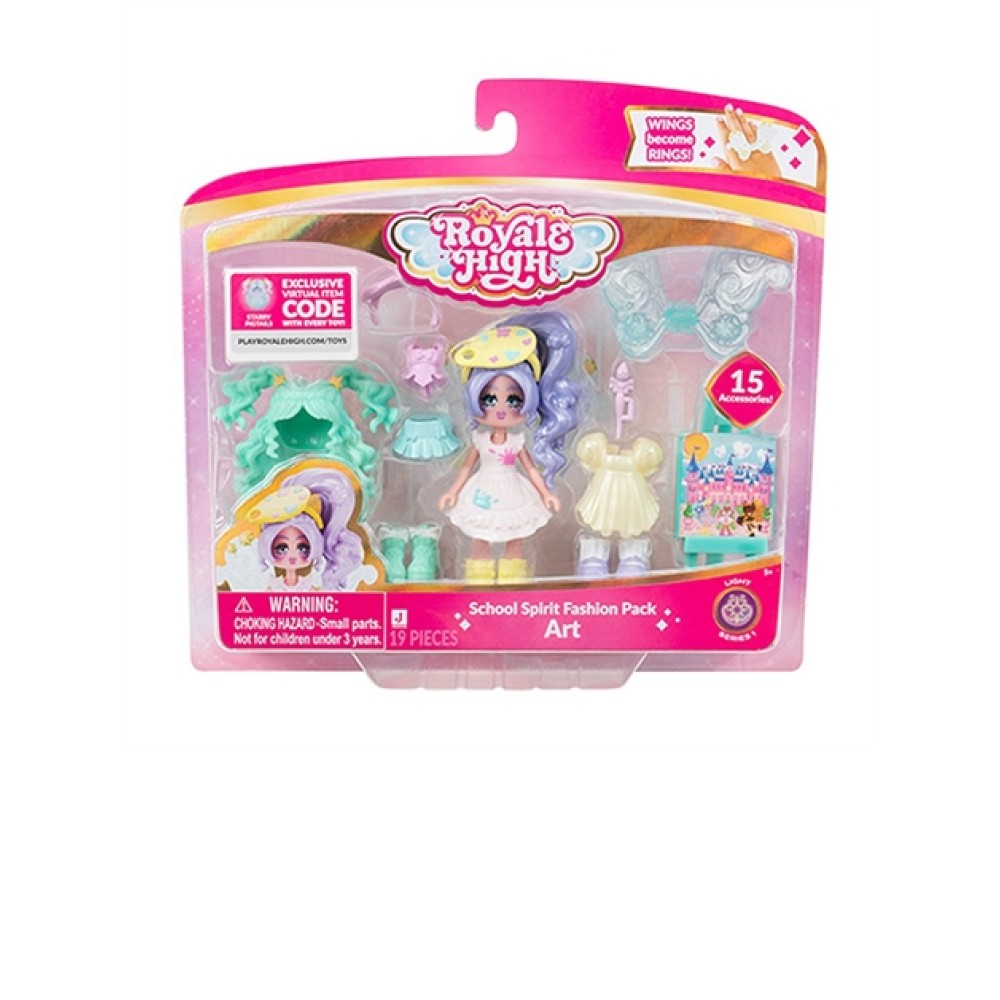 Royale High School Spirit Fashion Pack Asst | Dress-Up Doll Fashion Set
