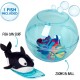 John Adams Zhu Zhu Pets | Zhu Zhu Aquarium Bubble Ball & Surfboard Starter Playset WITH Fish