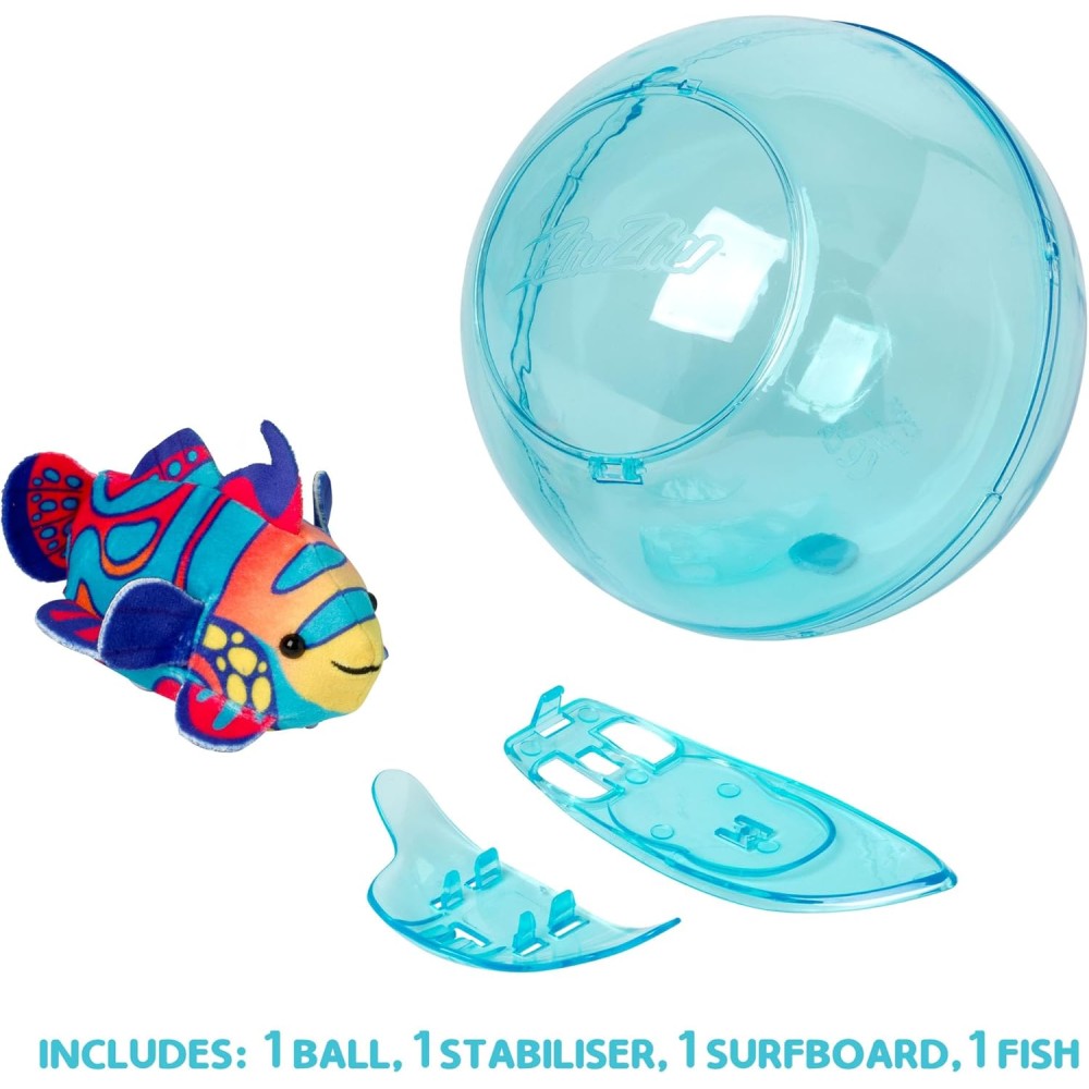 John Adams Zhu Zhu Pets | Zhu Zhu Aquarium Bubble Ball & Surfboard Starter Playset WITH Fish