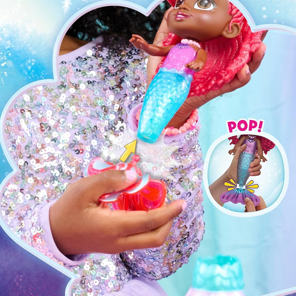Just Play Ariel Jr Pop Tail Doll | Kids Toys for Ages 3 and Up