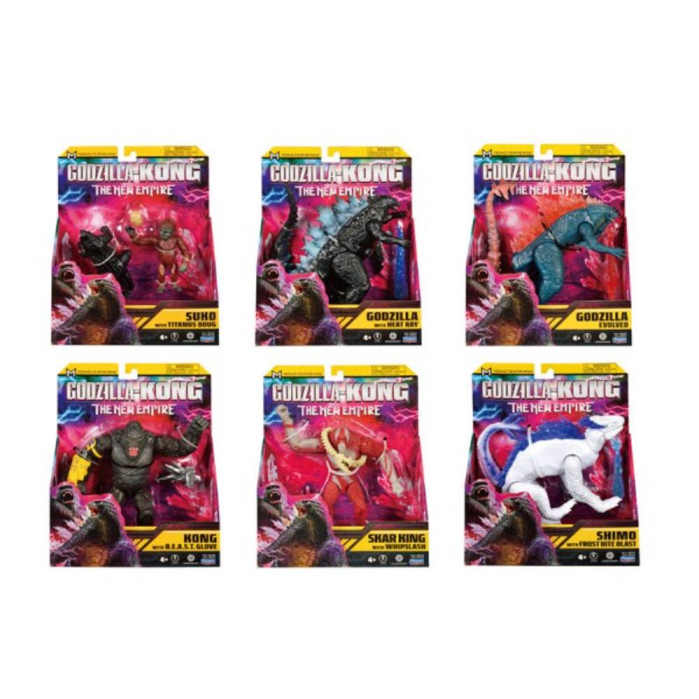 GxK New Empire 6" Figures Assortment | Godzilla x Kong Action Figures