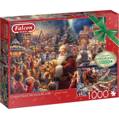 Falcon Christmas Puzzle 2x1000pc