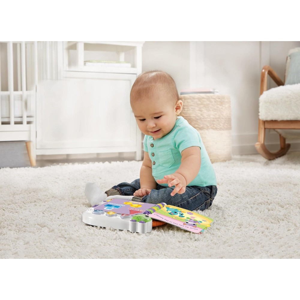 VTech Baby Learn & Discover Baby Book | Interactive Baby Toy with Melodies & Phrases