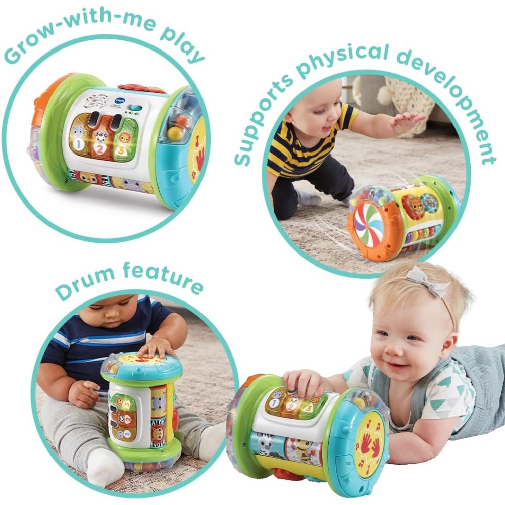 VTech Baby Explore & Discover Roller | Interactive Baby Toy with Lights, Music & Beads