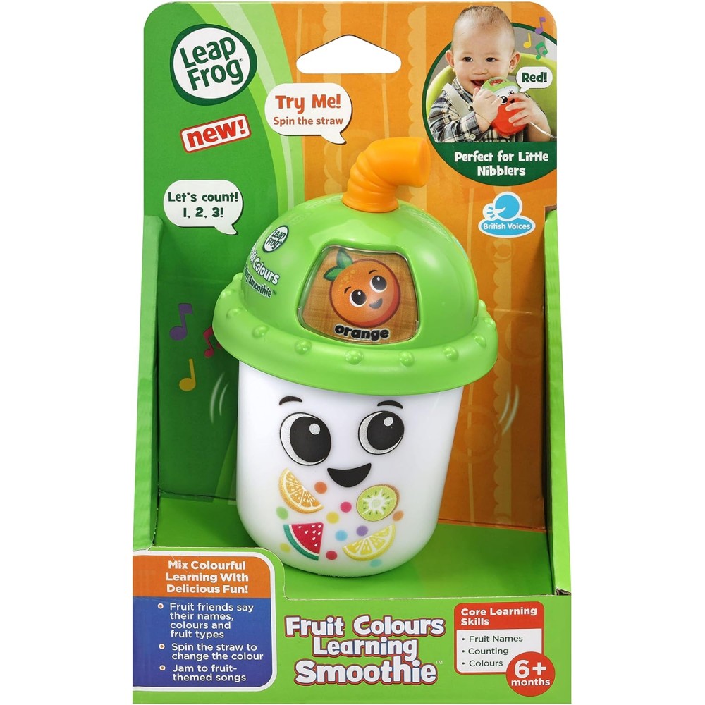 LeapFrog Fruit Colours Learning Smoothie | Interactive Baby Toy with Teether & Music