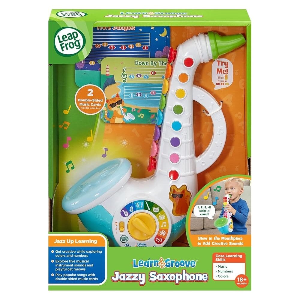 Leapfrog Light Up Jazzy Saxophone | Interactive Musical Toy for Kids