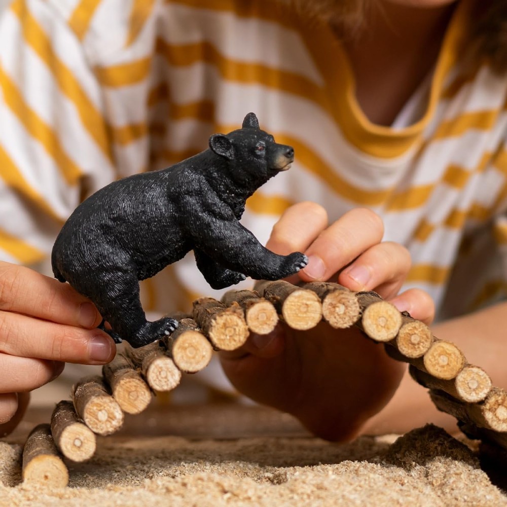 Schleich 14869 WILD LIFE American Black Bear Figurine | Ages 3+