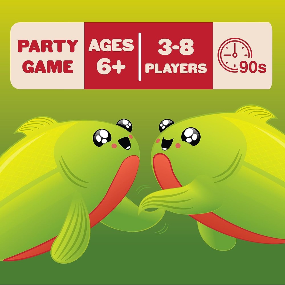 Happy Salmon Card Game for 3-8 Players by Exploding Kittens