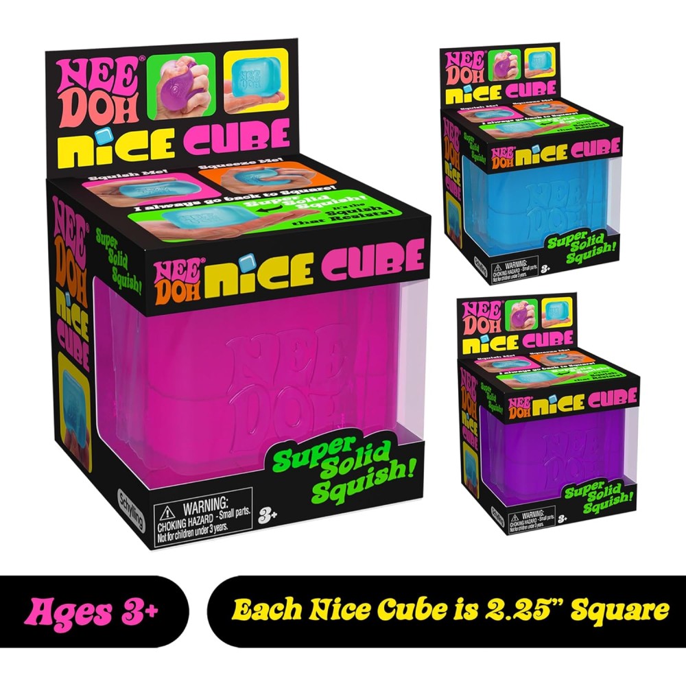 Nice Cube Nee Doh | Stress-Relief Cube for Kids