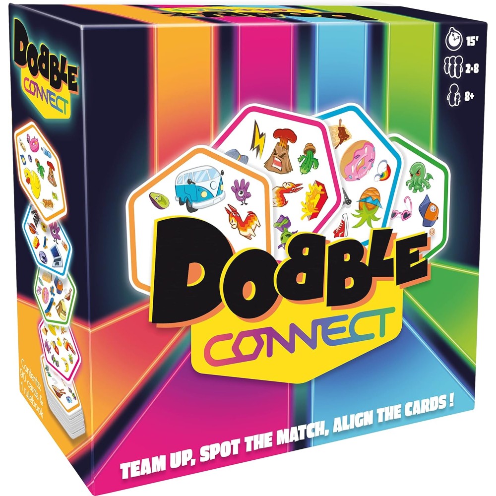 Dobble Connect Fast-Paced Party Game by Asmodee