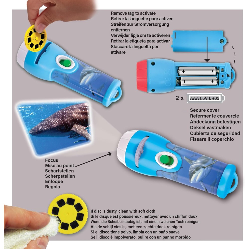 Shark Torch & Projector | Projects 24 Shark Images for Kids