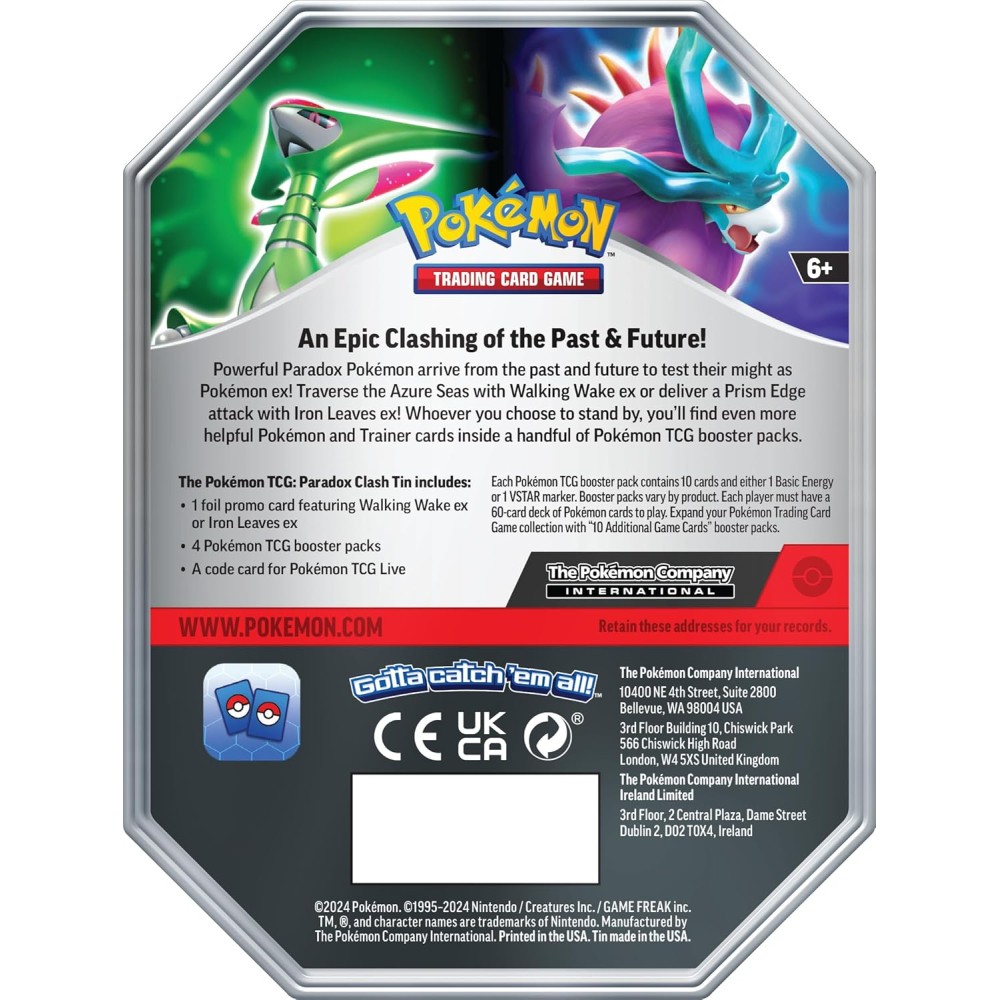 Pokémon TCG: Paradox Clash Tin - Iron Leaves ex