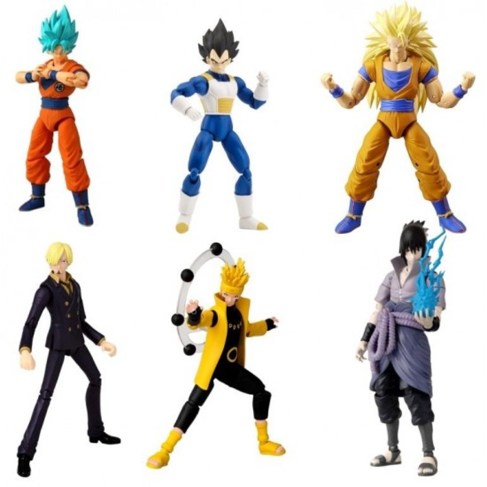 6" Anime Heroes Action Figure Assortment | Dragon Ball, Naruto, One Piece