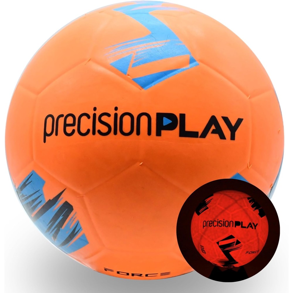 PrecisionPLAY Force LED Light Up Training Football | Rechargeable & Water-Resistant