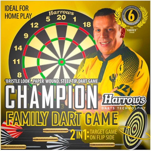 HARROWS CHIZZY CHAMPION FAMILY DART GAME