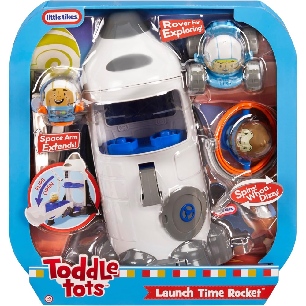 Little Tikes Toddle Tots Launch Time Rocket | Space Rocket & 3 Figures for Toddlers