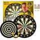 Harrows Dart Board Family Game | Double-Sided Dartboard Set with 6 Darts