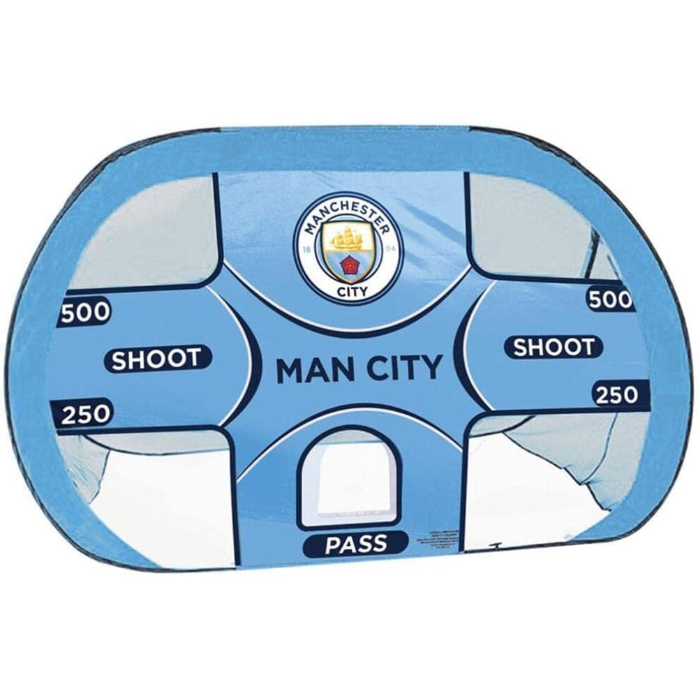 Manchester City F.C. 2 in 1 Pop Up Target Goal | Official Football Merchandise