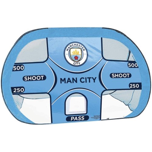 Hy-Pro Officially Licensed Manchester City F.C. 2 in 1 4ft x 3ft Pop Up Target Goal