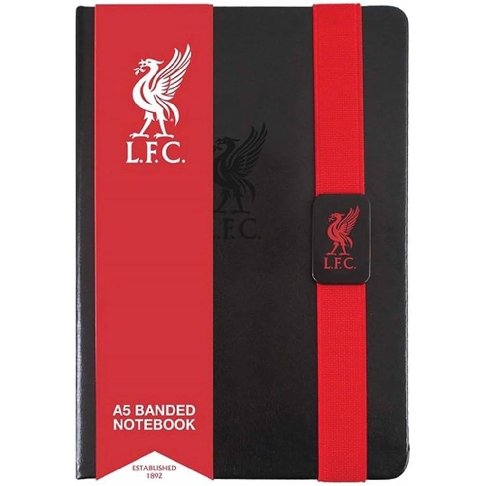 Liverpool FC A5 Notebook | 100 Lined Pages | Faux Leather Cover