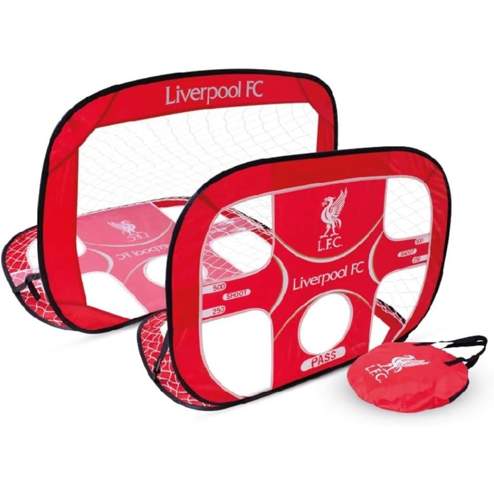 Official Liverpool FC 2 in 1 Pop Up Target Flip Over Training Goal