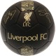 Liverpool FC Phantom Signature Team Merchandise Football | Black/Gold Soccer Ball