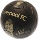 Liverpool FC Phantom Signature Team Merchandise Football | Black/Gold Soccer Ball